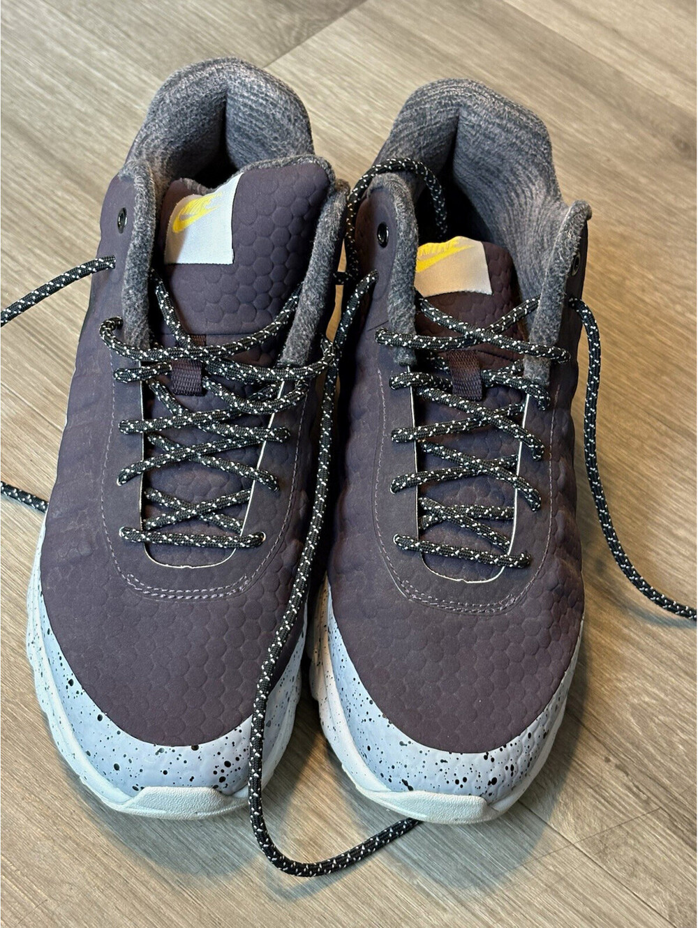 Nike Air Low Top Lace Up Women's Purple Gray Solid Rubber Sneakers 9.5